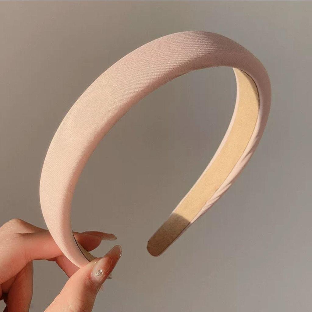 2023 Pink High Crown Headband & Hair Clips Set for Girls - Wide Edge Beauty Accessory