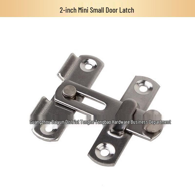 Stainless Steel Barn Door Bolt: Security Latch for Hotel Rooms - Available In Small and Large Sizes