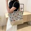 Stylish Large Capacity Tote Bag For Women In Black Pink And Blue Perfect For Summer Casuals