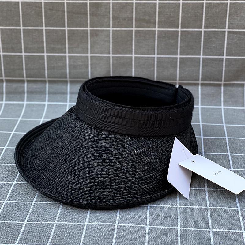 Sunshade Empty Top Hat Children Spring And Summer Sun Protection Cap Front Roll Versatile Sun Hat Tide Japanese Big Brim Straw Hat