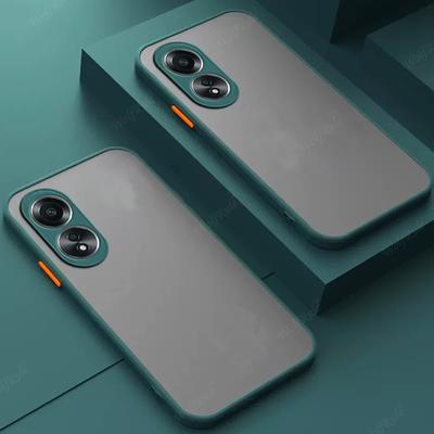 Für OPPO A58 4G Hülle Abdeckung OPPO A58 4G Capa Neue Stoßfeste Bumper Rückseite Matte Durchscheinende Abdeckung Für OPPO A58 A 58 4G Fundas 6.72"