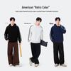 MINISO Men's American-Style Casual Hooded Pullover Sweatshirt