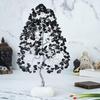 Gemstone Tree of Life Quartz Base, Chakra Tree for Positive Energy, Handmade Crystal Tree, Feng Shui Decor Good Luck Black Healing Crystals