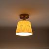 Retro Japanese Brass Glazed Ceramic Pendant Light for Bedroom, Dining, Bar, or Bay Window