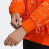 Adidas Aop Sweat Logo Print Casual Sport Pullover Crew Neck Sweatshirt Women Top Orange GT6487