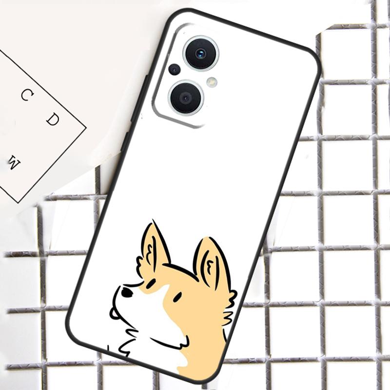 

Cartoon Corgi Dog Phone Case For OPPO Reno 14F 14 13 12 11 F 10 Pro 8T 7 8 Lite OPPO Find X8 X6 X5 Pro Cover OPPO Reno13 F