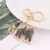 Horse Keychain Colorful Sparkling Rhinestones Elephant Charm Key Chain Decorative Good Luck Pendant Bags Backpacks Wallets Cars Accessories