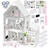 Kinderplay Dollhouse Large Wooden Villa XXL 118cm with LEDs and Furniture and Garage