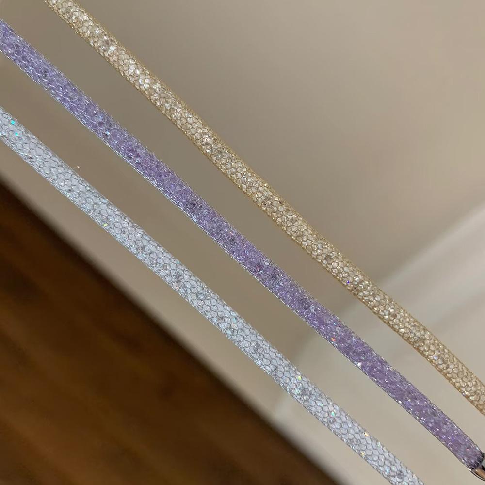 

Colorful 2.5mm Diamond Mesh Coin Purse Bracelet for Women, 925 Silver Italian Style with 8A Zircon. 925 Silver