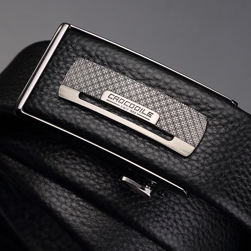 Crocodile Men s Automatic Buckle First Layer Cowhide Leather Belt 120cm