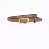 Simple Solid Color Pin Buckle Belt Versatile Temperament Slim Belt Women's Dress Belt