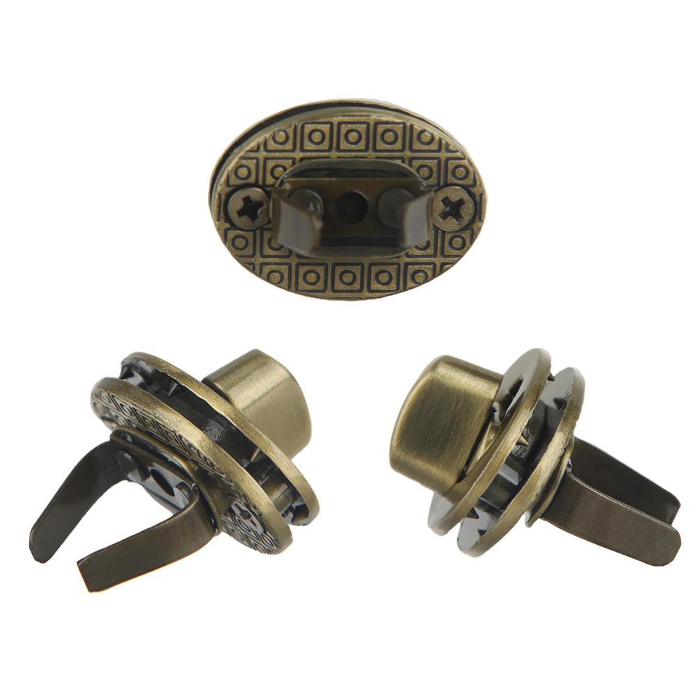 Practical Oval Egg Shape Bag Accessories DIY Turn Lock Hardware Clasp