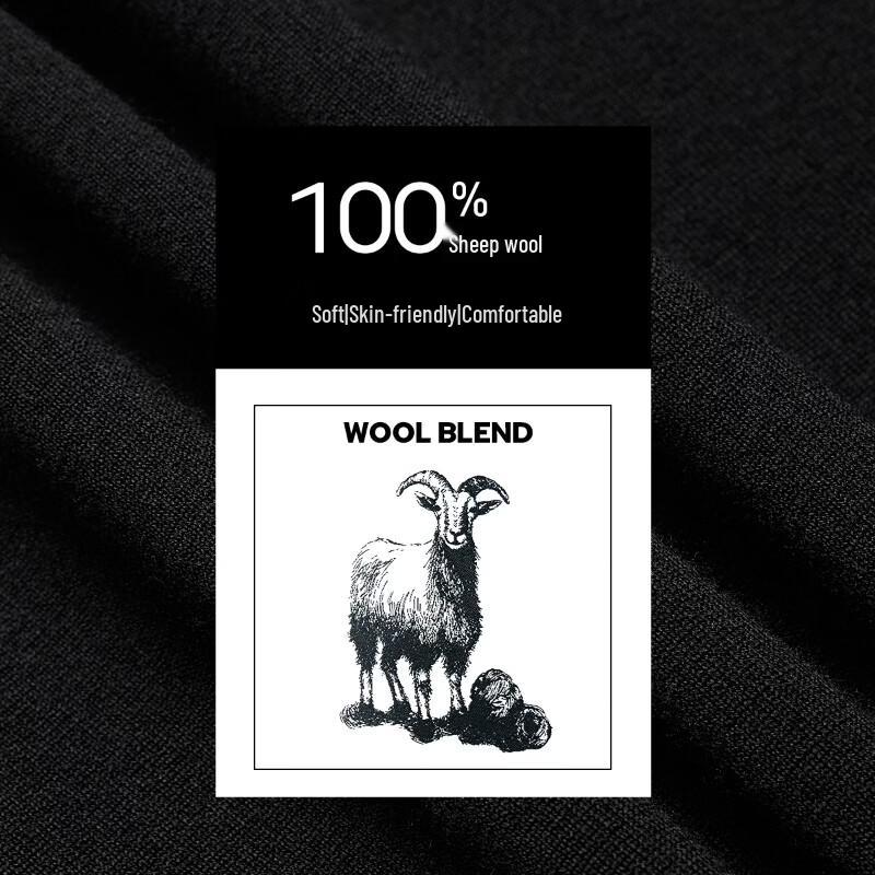 Jack & Jones Men's Solid Semi-High Collar Wool Pullover