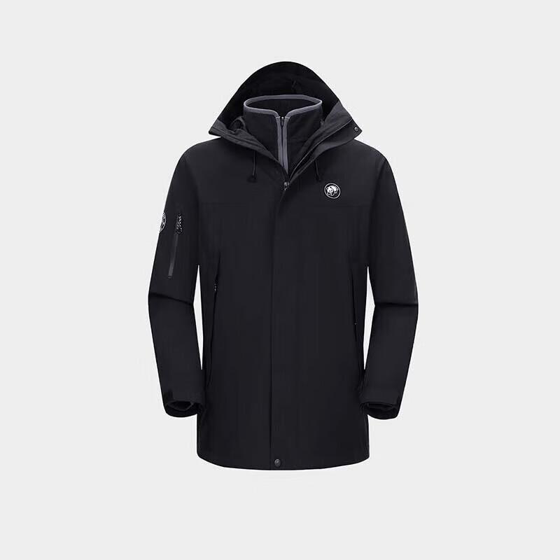 CAMEL Unisex 3-in-1 Fleece-Lined Outdoor Jacket