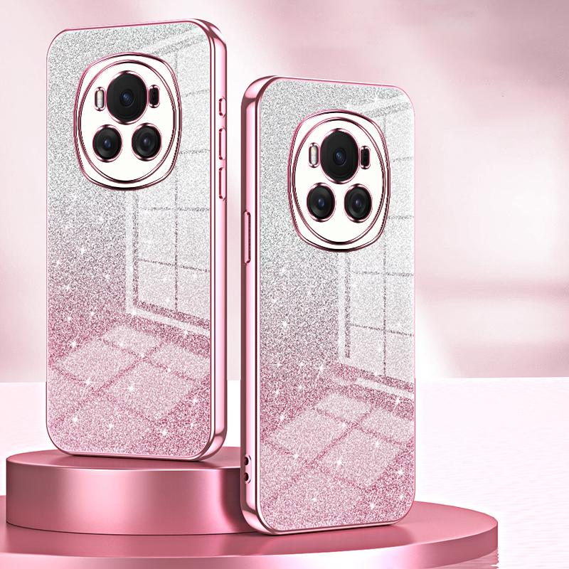 For Honor Magic6 5G Gradient Glitter Cell Phone Cases Electroplated TPU Shell