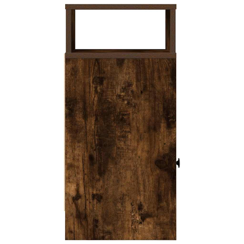 Nightstand with Drawer Smoked Oak 25 X 31 X 66 Cm