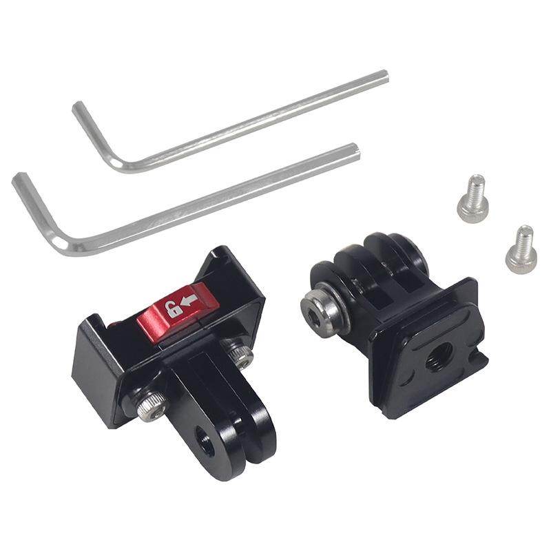 Mini Monitor Mount Plate Quick Release Clamp Fast Switch Install System 1/4 Screw For Action Camera Tripod Slide Rail Stabilizer