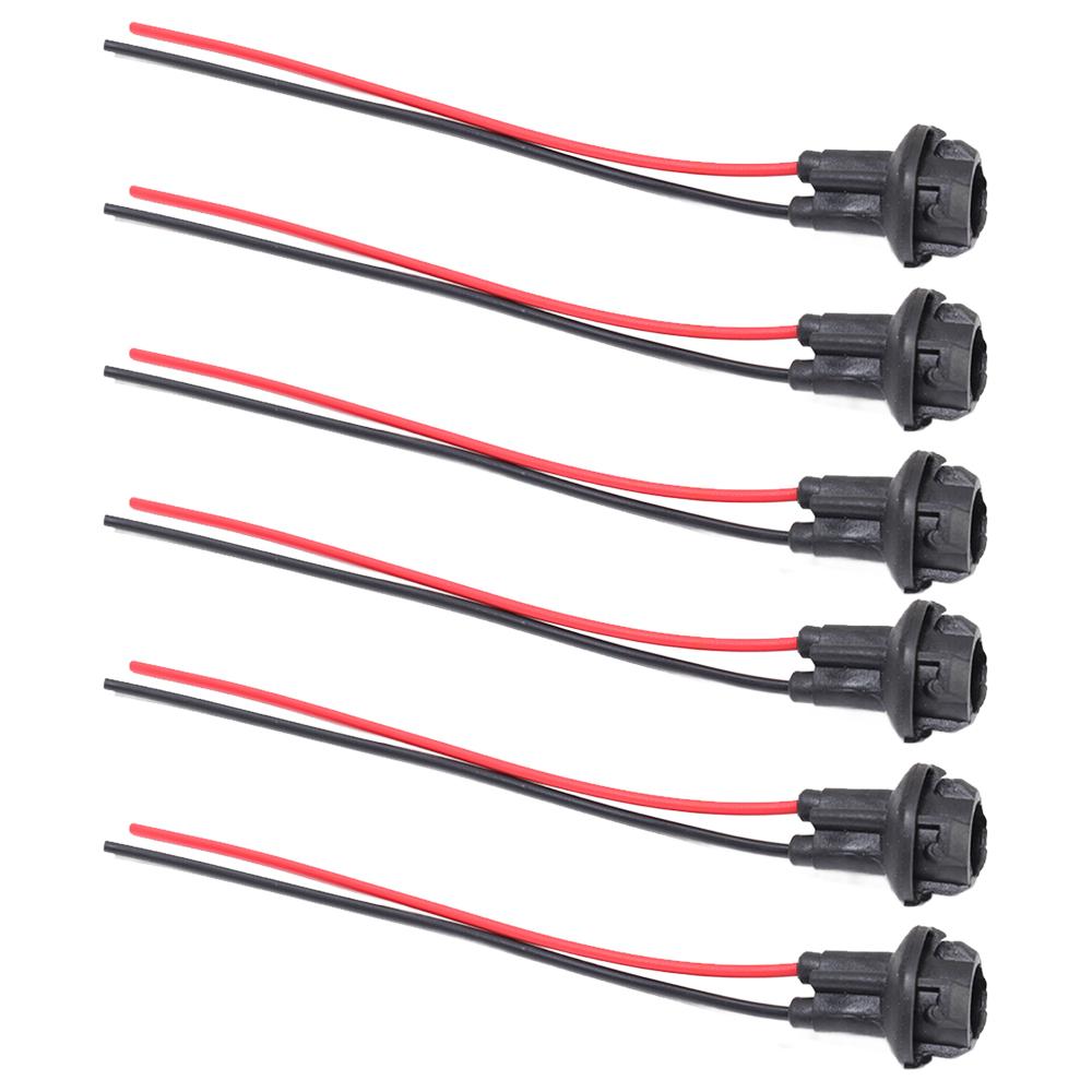 Car T10 Lamp Holder Rubber Light Bulb Socket Connector Holder Extension LED Lamp Bulb Base Holder Wire Adapter for T10 W5W 147