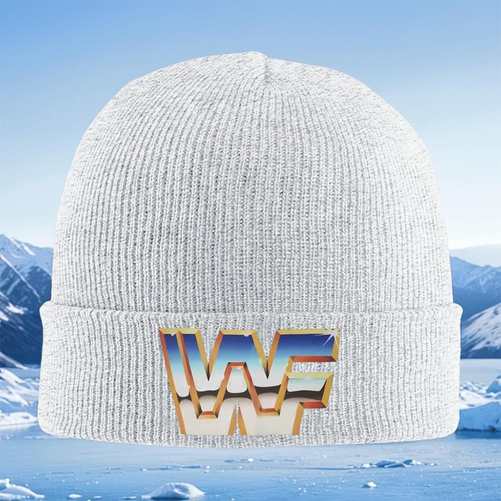 WWF logo sky view 3D shape Men Women Unisex Knitted Hat Beanie Pullover Cap Winter Thermal Warm Christmas Outdoor Cycling Hiking