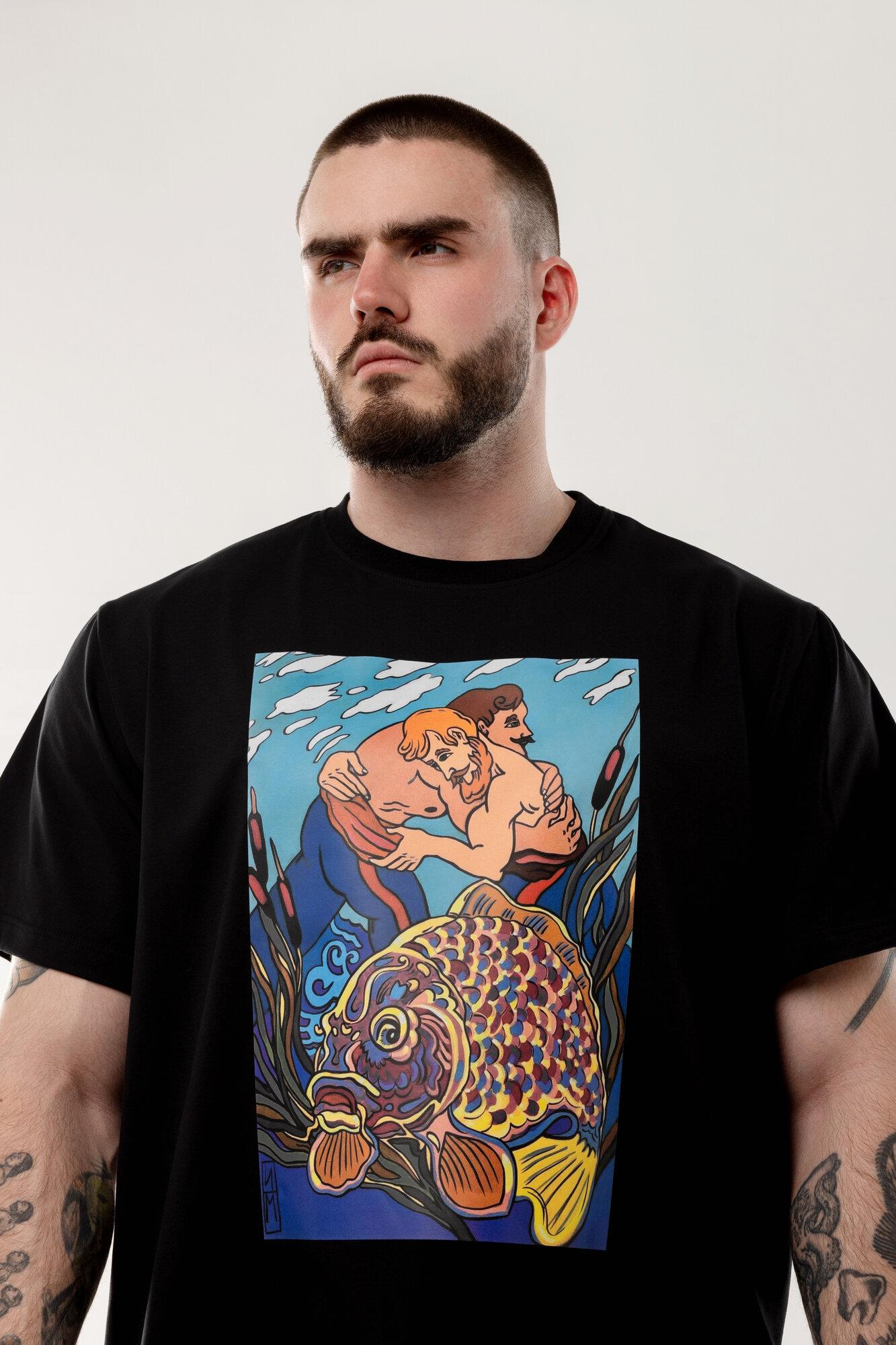 T-shirt Angry Perch XL