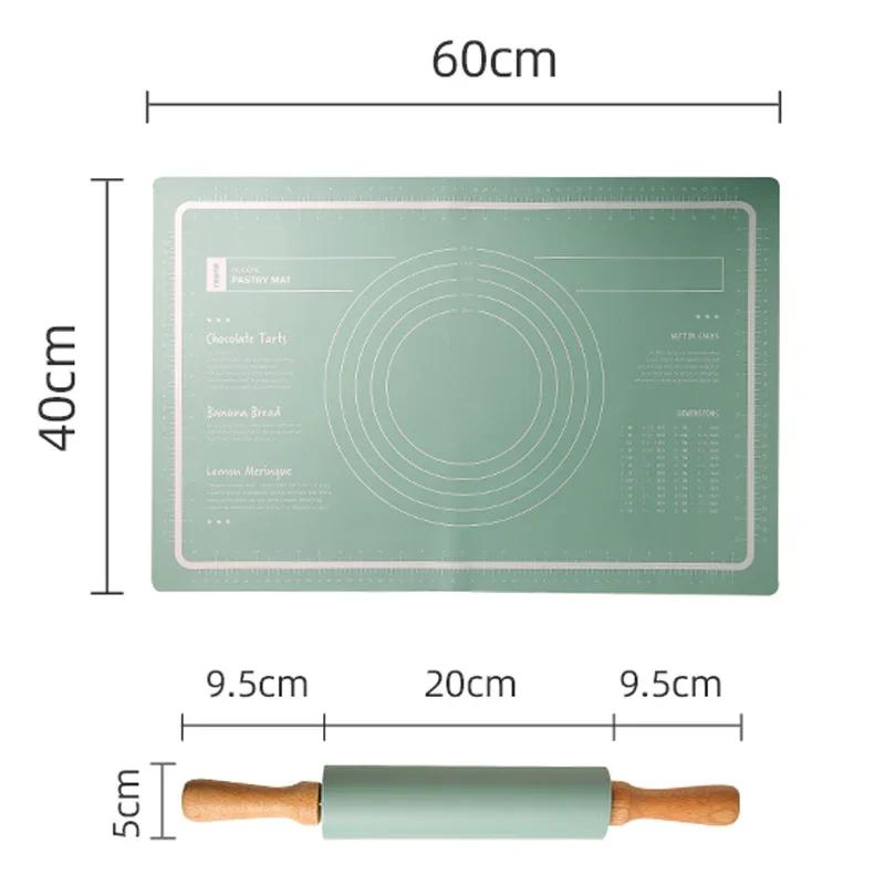 Bakeware Table Mats Pad Sheet, Kitchen Cooking Grill Gadgets, Pizza Cake Dough Maker, Kneading Dough Mat, Silicone Baking Mat