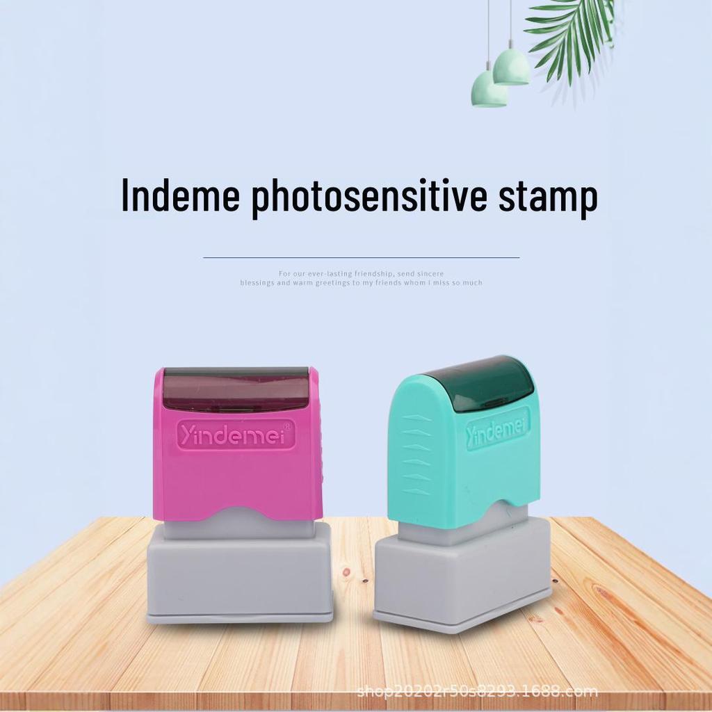 Indemei Personalized Handwriting Style Name Signature Stamp
