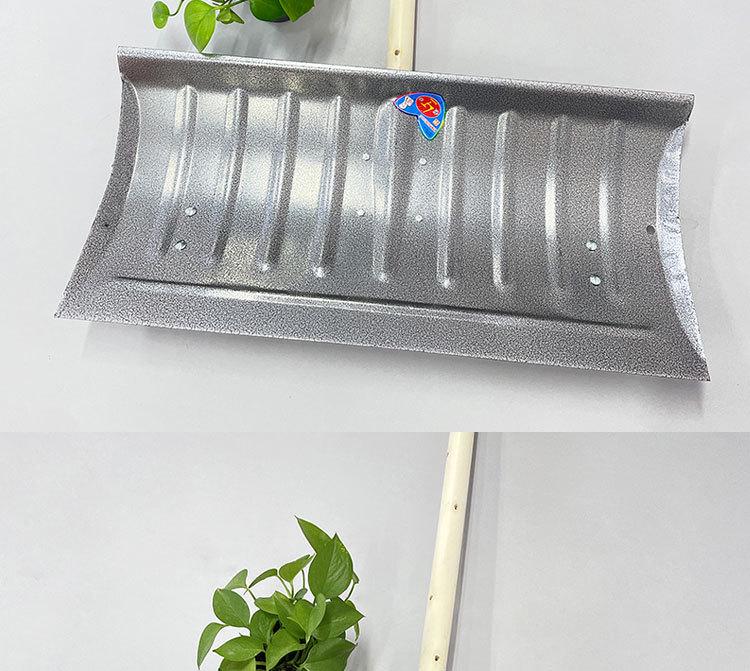 Thickened Snow Shovel with Wheels for Courtyard and Ground Snow Clearing