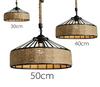 Rustic Industrial Hemp Rope Pendant Light - Yurt & Bar Lighting