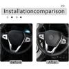 ABS Car Interior Steering Wheel Frame Cover Trim Sticker for BMW 3, 5, 7, 6 Series GT X3 X5 X7 G01 G05 G07 G20 G30 G11 Luxury 2019-2020 (Carbon