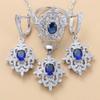 Gem Set Jewelry Pendant Earrings Necklace Ring Lady Set
