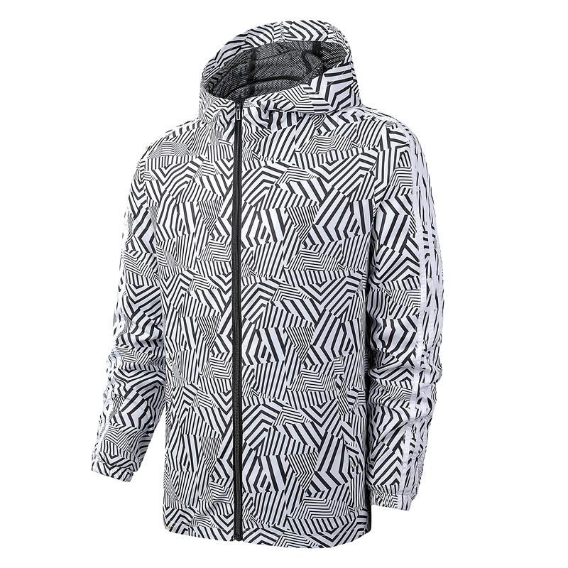 Chaqueta de Primavera y Otoño para Hombre Chaqueta Casual Fina Cortavientos con Capucha Chaqueta Deportiva para Exterior para Hombre