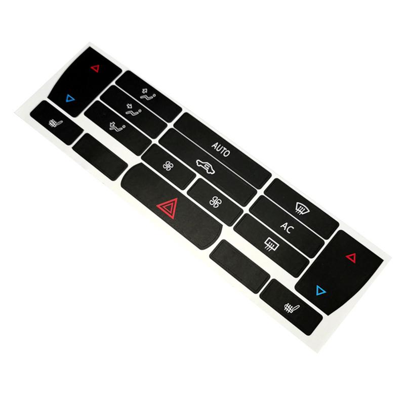 Car Air Condition Control Button Repair Sticker For SAAB 9-3 2003-07 A/C Climate Button Repair Decals Interior Replacement Parts
