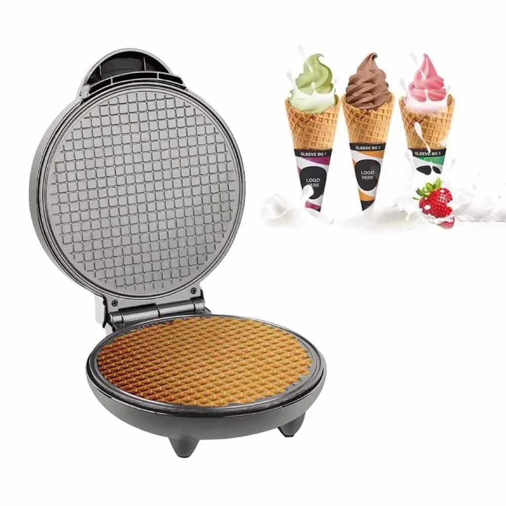 Egg Roll Maker 1PC Ice Cream Roller Electric Cake Pan Pancake Spring Roll 1200W Home Portable