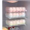 15 Grids Egg Storage Box Egg Carton PP Case Egg Box Tray with Lid Drawer Refrigerator Cases Compartment Storage Egg Rack Support