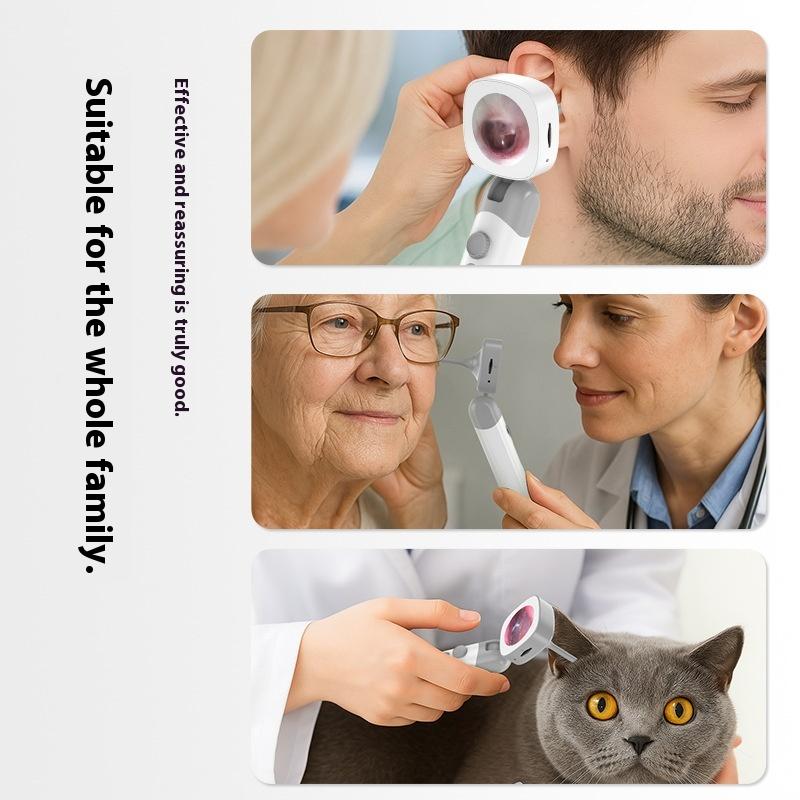 Beliebtes hochauflösendes Gehörgangsendoskop Körperpflege Smart-Bildschirm-Display Gehörgangdetektor Haustier-Endoskop
