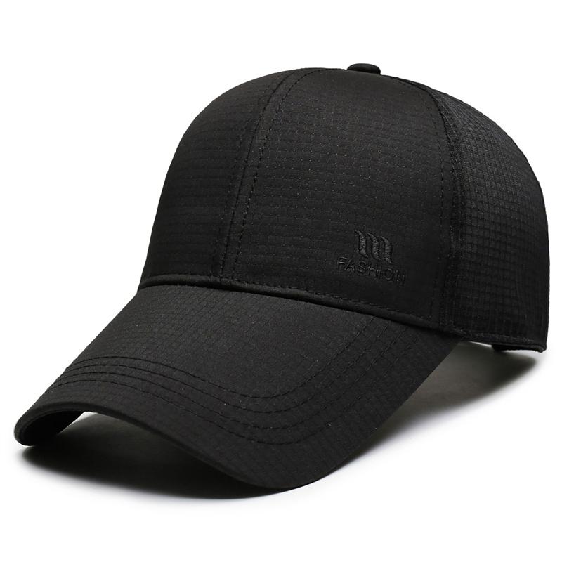 Net Cap Men s Summer Breathable Quick-Drying Baseball Cap Sunscreen Outdoor Cap чёрный