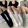 3 Pairs Breathable Women Thin Knee-High Socks - Bubble Toe Design Breathable Ballet Summer Lightweight Daily Use JK Socks