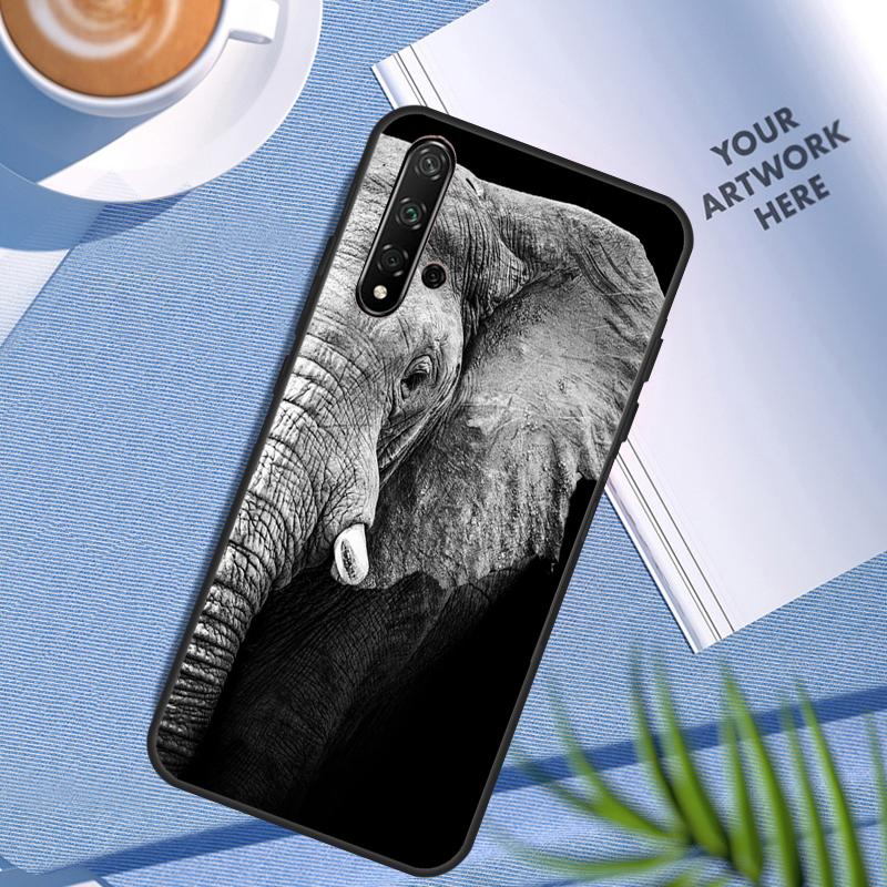 Wild Elephant Head For Huawei Nova 11 12i 3i 7i 8i 9 10 SE Y60 Y61 Y70 Y72 Y73 Y90 Y91 P20 P30 Pro P40 Lite Case