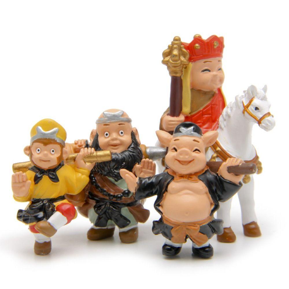 Micro Landscape Sun Wukong Miniaturas Ornament Collection Porky Pig Car Ornament  Landscape Garden