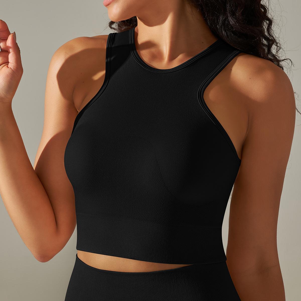 

New Seamless Shapewear For Running And Fitness, Tight Fitting And Quick Drying Top, Shock-Absorbing, Yoga And Beautiful Back For Women S