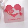 10Pcs New Heart-shaped Greeting Cards Blank Foldable Gift Card Handwritten Message Cards Valentines Day