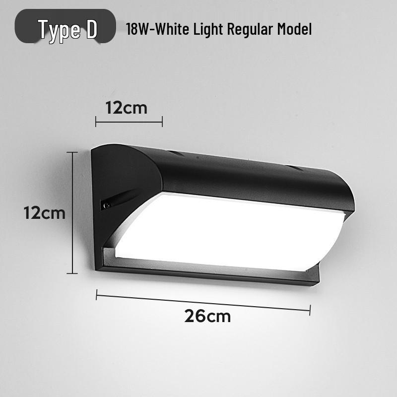 Waterproof Outdoor LED Wall Light for Courtyard, Balcony, Staircase, and Corridor - Super Bright with Induction Technology