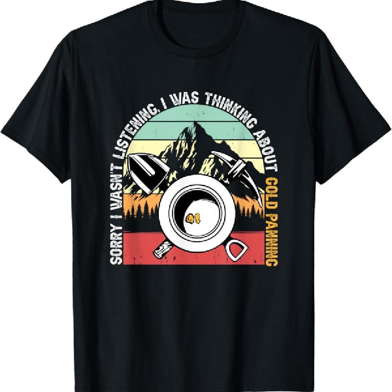 

Забавная футболка для промывки золота, золотодобычи, золотоискателя, золотодобытчика XXXXXL чёрный