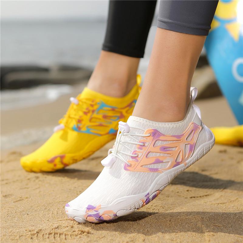 Wassersportschuhe Schnelltrocknende Aqua-Schuhe zum Schwimmen Surfen Herren Damen Barfuß Strandwatschuhe Leichte Atmungsaktive Watschuhe