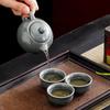 Ge Kiln One Pot Three Cups Travel Tea Set Dehua Ceramic Teapot Modern Simple Portable Storage Bag Business Gift