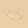 Simple And Elegant Leaf Fashion 925 Sterling Silver Olive Leaf Opening Bracelet  TYB596