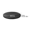 Yamazaki Jitsugyo 10696 Thin Dolly Round L Black W37 x D37 x H3.2cm Tower Flat Cart with Casters Round Shape for Smooth Movement