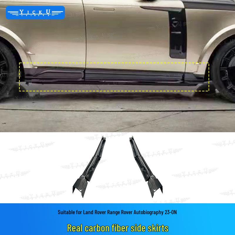 MS Style Carbon Fiber Body Kit for New Land Rover Range Rover: Front Lip, Rear Lip, Fender Flares, Side Skirts, Tail Spoiler, and Wind Deflectors
