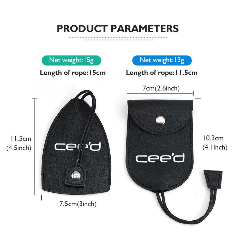 Car Keychain Case Zipper Carbon Fiber Key Protector Cover For KIA Ceed Sportage Rio K5 K2 Cerato Proceed Venga Sedona
