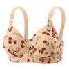Stylish Mid-Aged & Elderly Women's Bra - European & American Design, Printed Sexy Lingerie